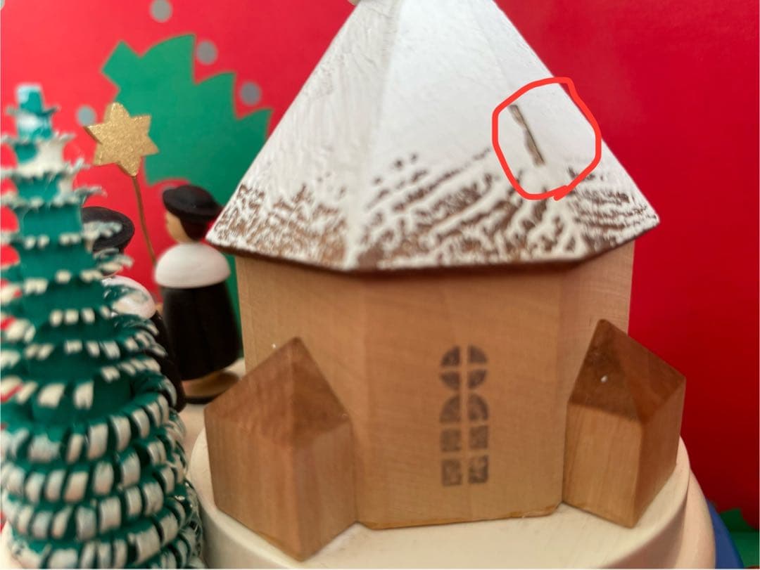 【ドイツ現地購入】クリスマスオルゴール 木製