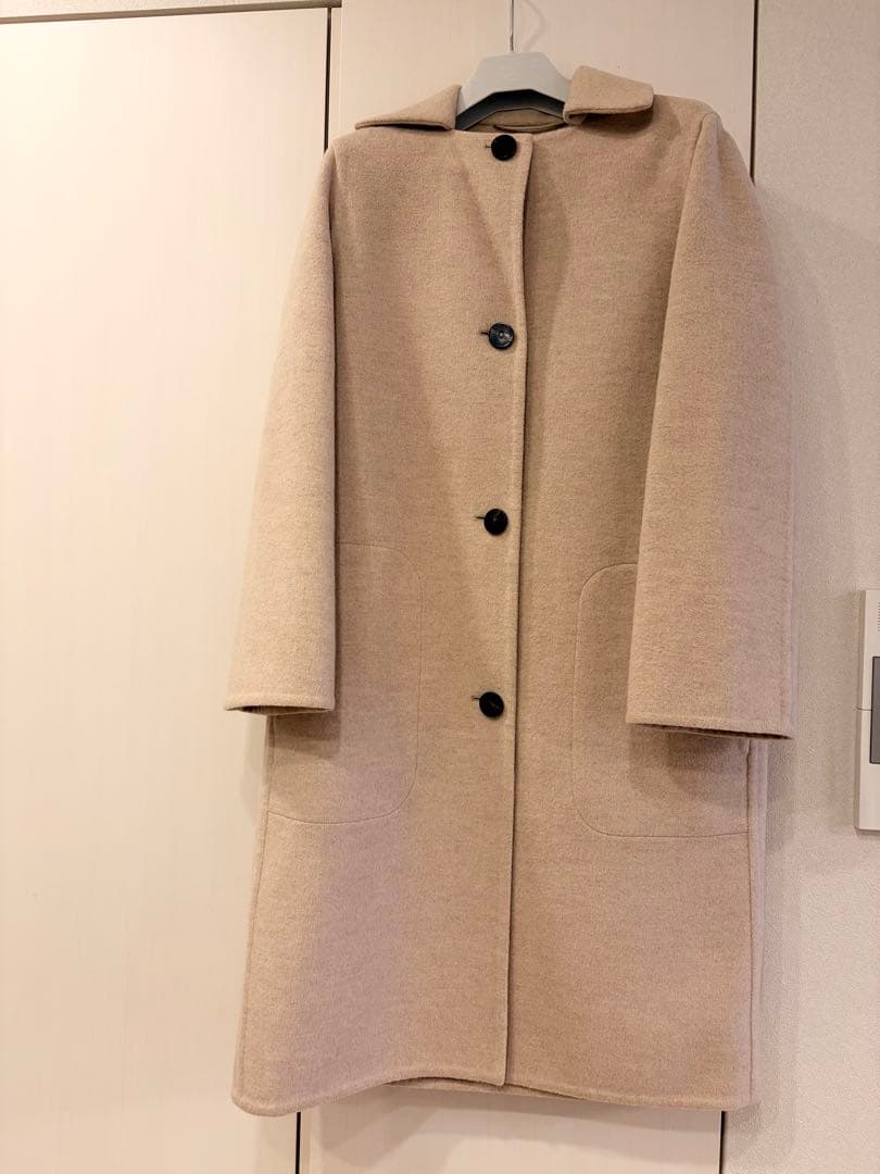 【美品】HERMÈS カシミヤ100％ ロングコート❤︎ベージュ❤︎静かなる贅沢