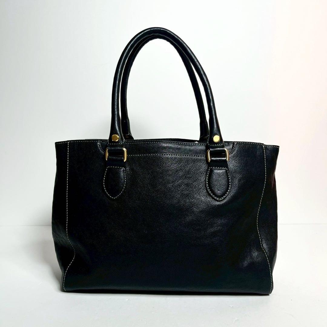 【未使用保管✨】土屋鞄 トートバッグ レザー 黒 A4収納可能　肩掛け