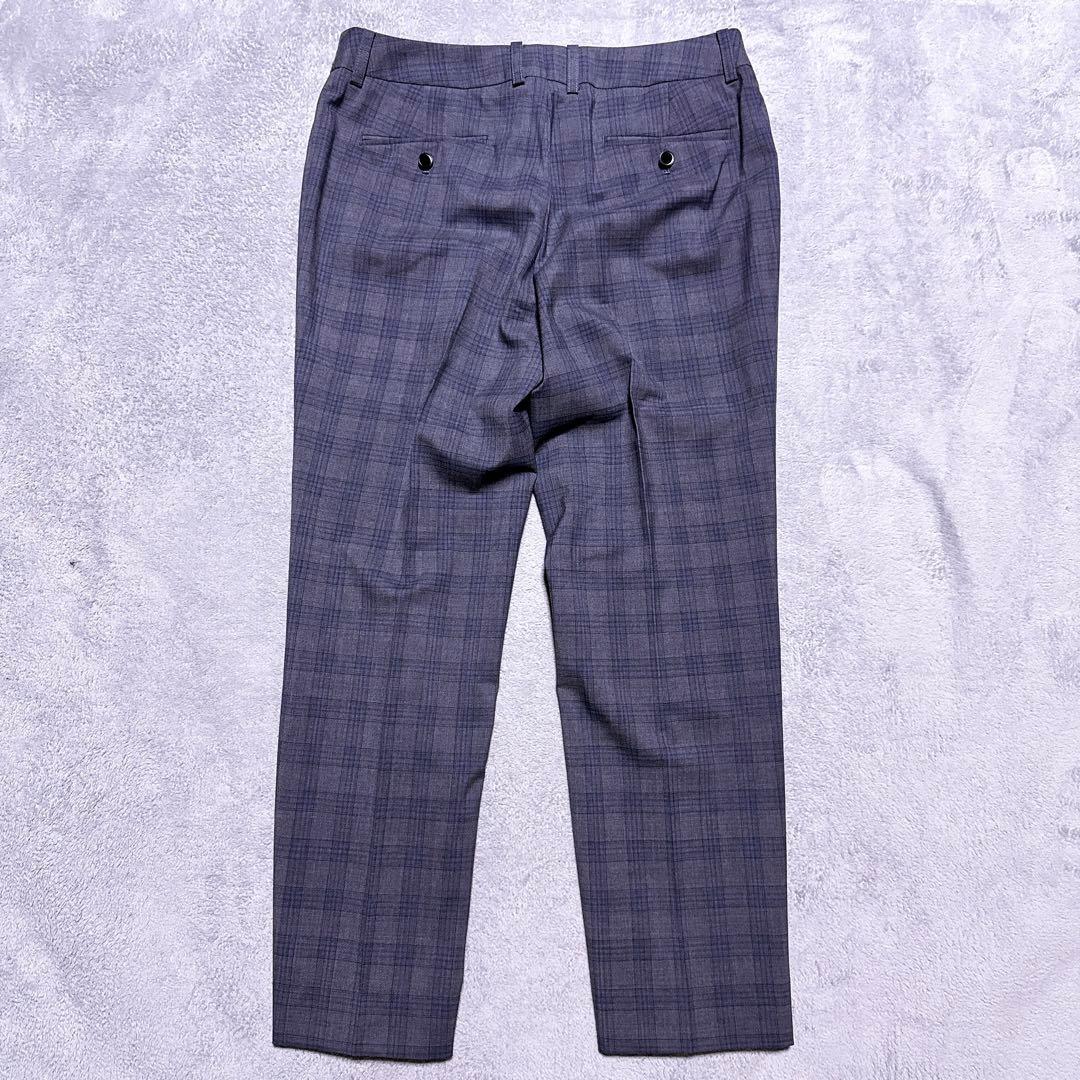 XL【未使用級】HILTON パンツスーツ グレンチェック ストレッチ