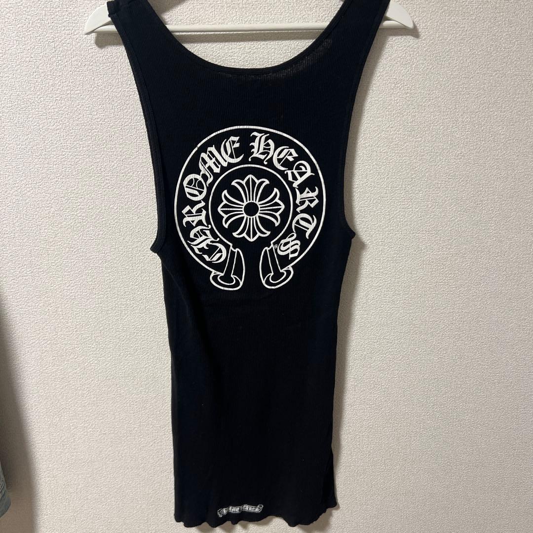 CHROME HEARTS ホースシュー　ブラック タンクトップ