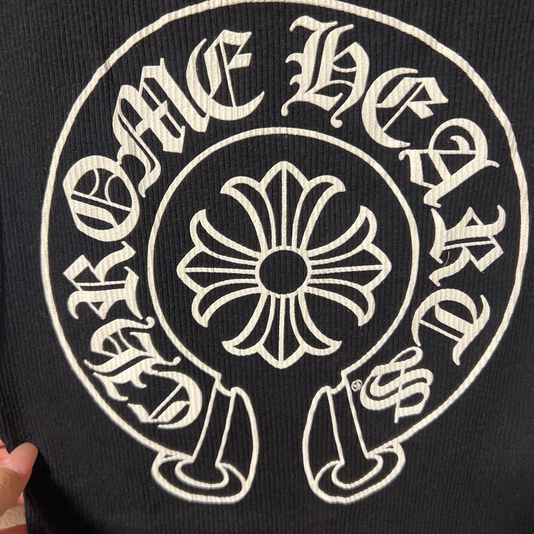 CHROME HEARTS ホースシュー　ブラック タンクトップ