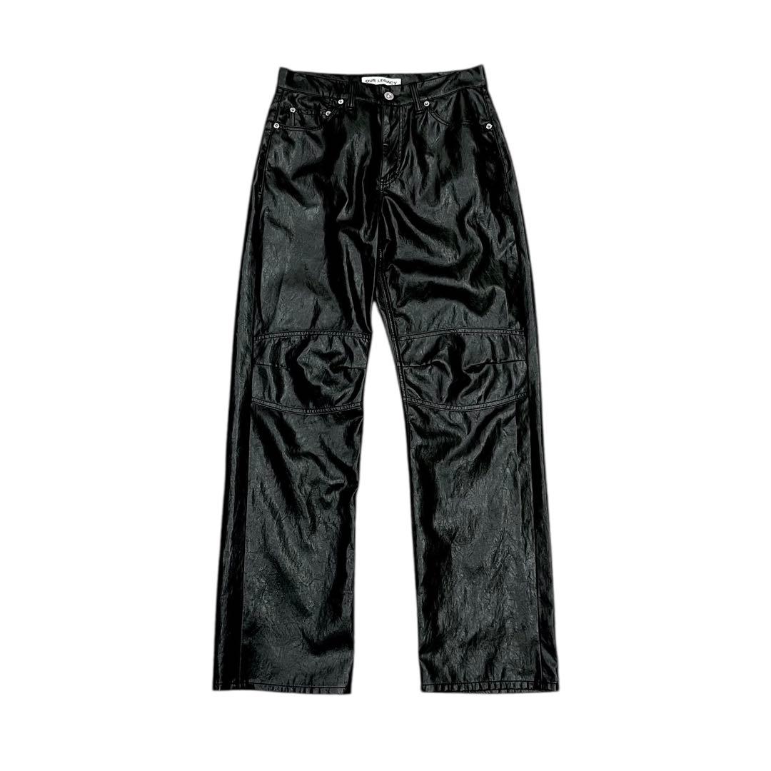 OUR LEGACY FORMAL MOTO CUT フェイクレザーパンツ