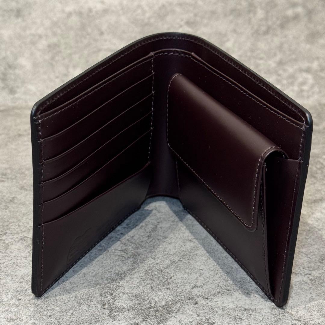 【新品未使用】FLYING HORSE コードバン　二つ折り財布　レザー　馬革