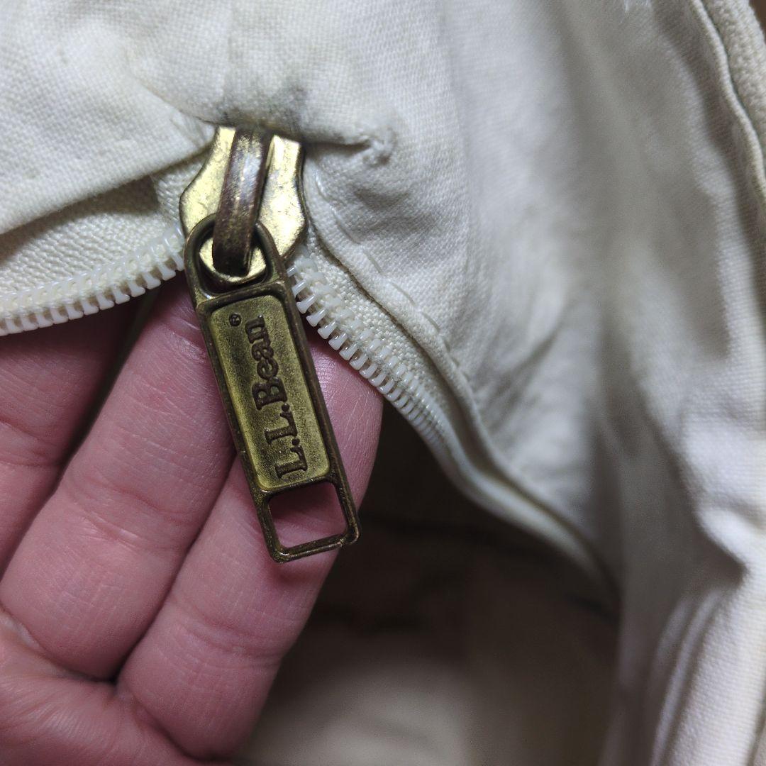 80s　USA製　エルエルビーン　トート　バック　ジップトップ　ジッパー　襤褸