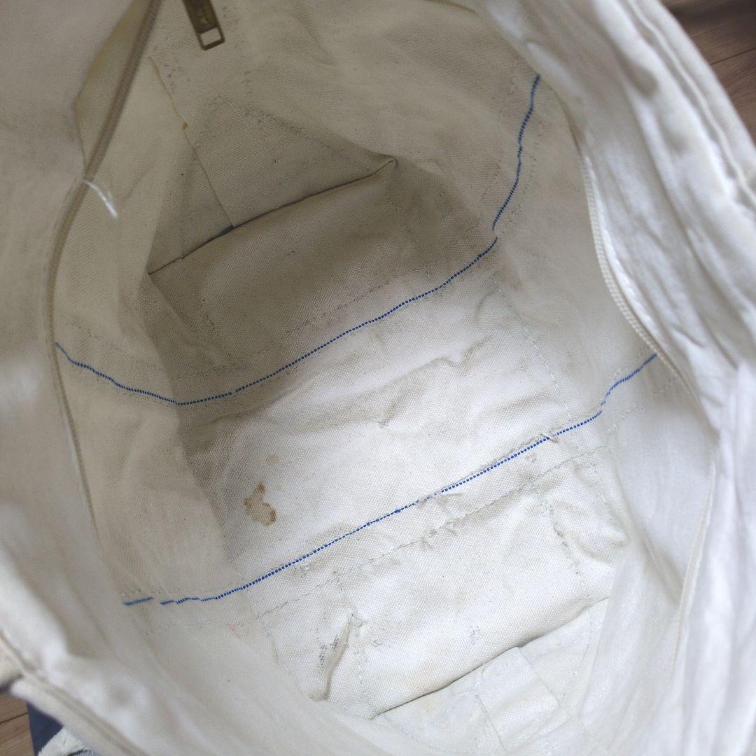 80s　USA製　エルエルビーン　トート　バック　ジップトップ　ジッパー　襤褸