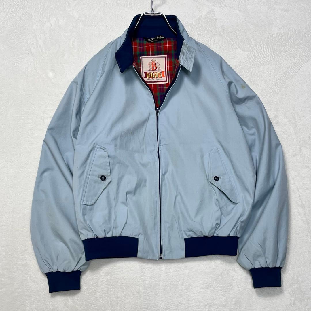 バラクータG9 ハミルトンジャケット 英国製 42 スウィングトップ 水色