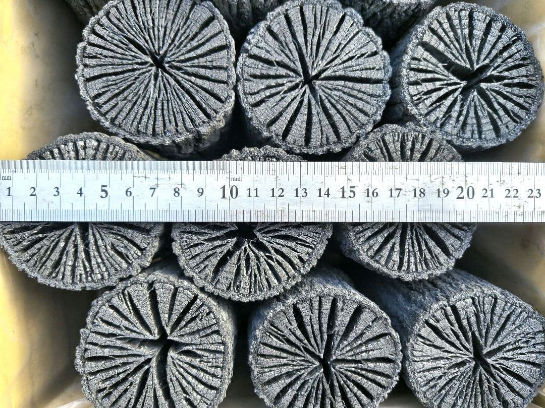【愛媛産】クヌギ炉用　太め胴炭15本