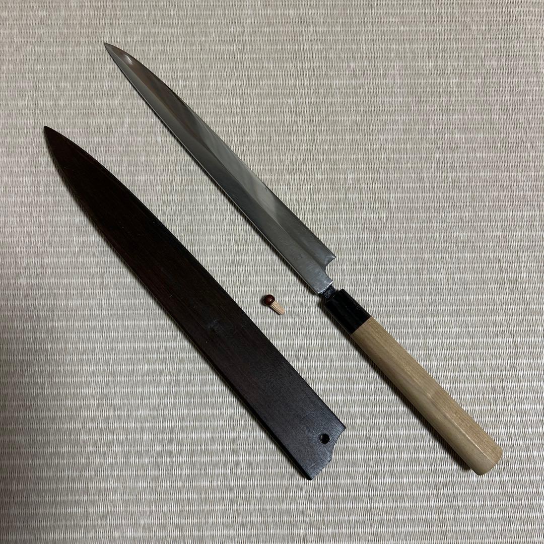 柳刃　包丁　和包丁　七寸　鞘付き　刺身包丁