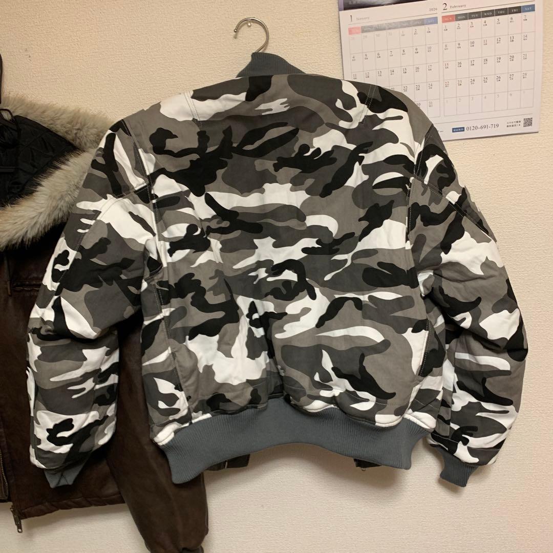 BELVET Camo Reversible MA-1 Jacket Mサイズ
