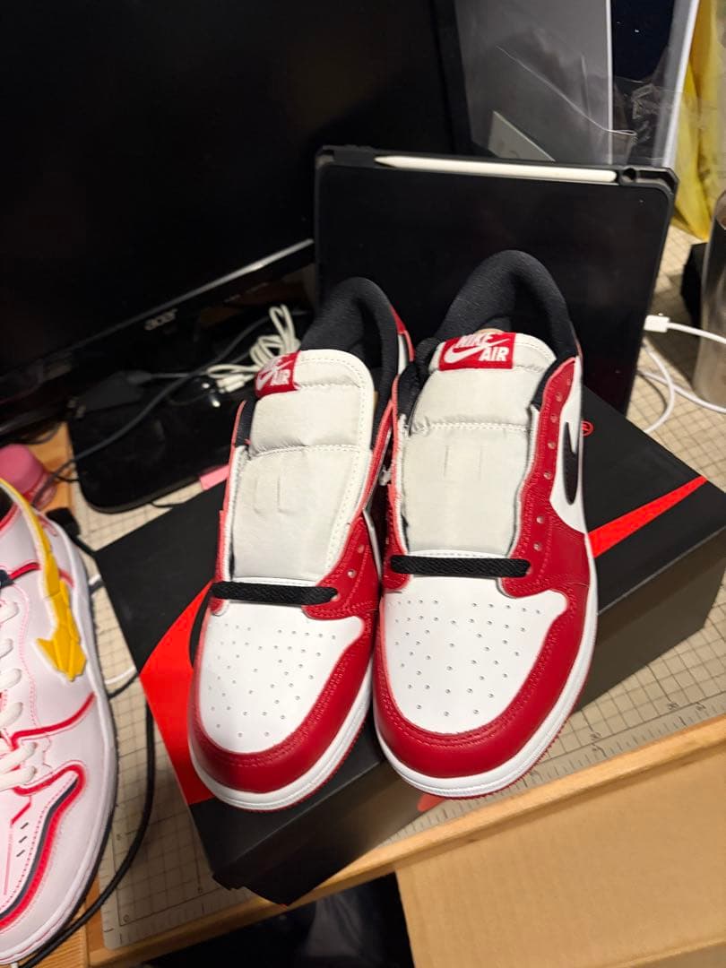 靴 jordan1 low chicago 25cm 2025