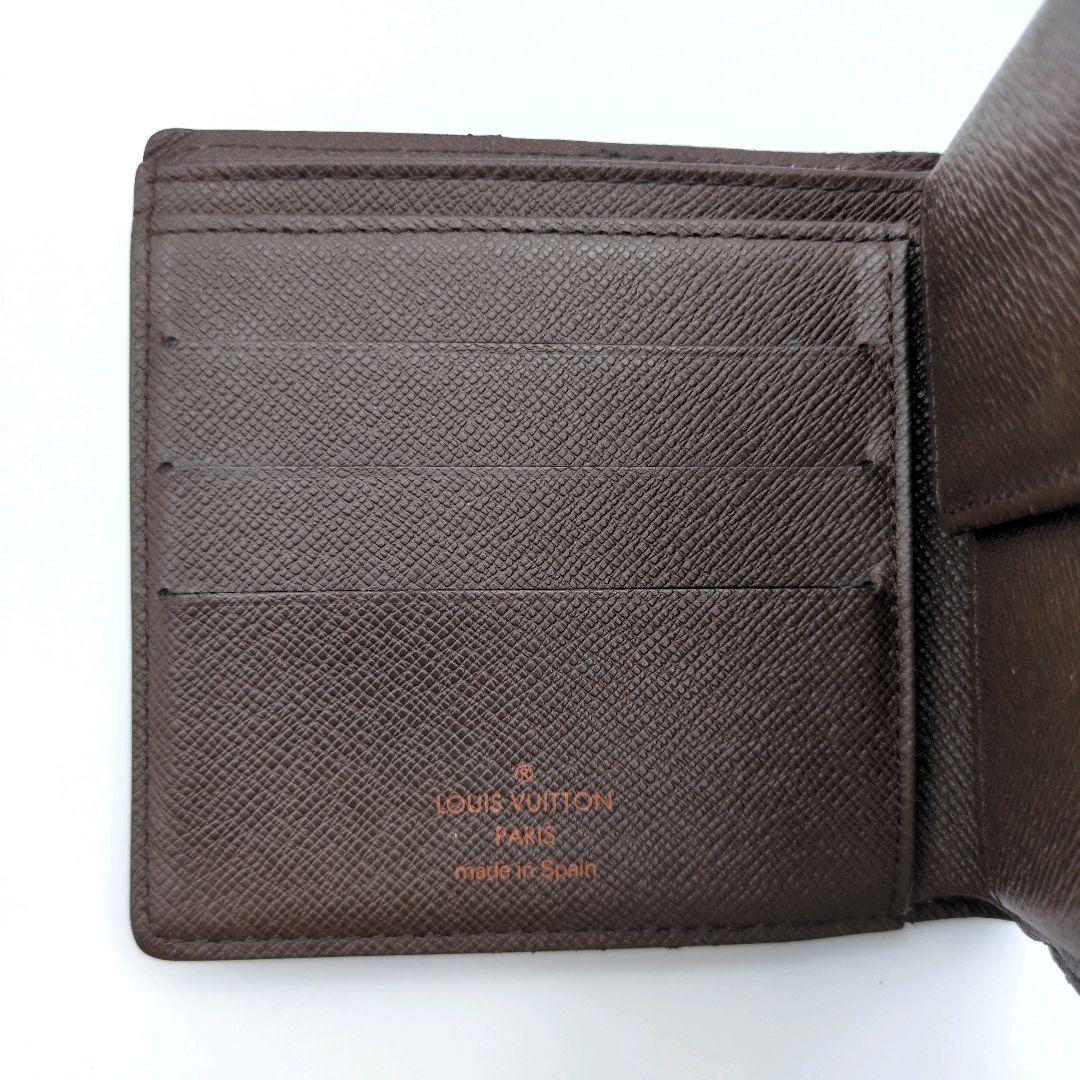 ルイヴィトン 二つ折り財布 ポルトフォイユ マルコ ダミエ