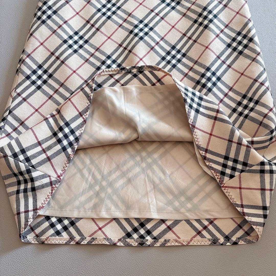美品【BURBERRY LONDON】 ブルーレーベル スカート ノバチェック