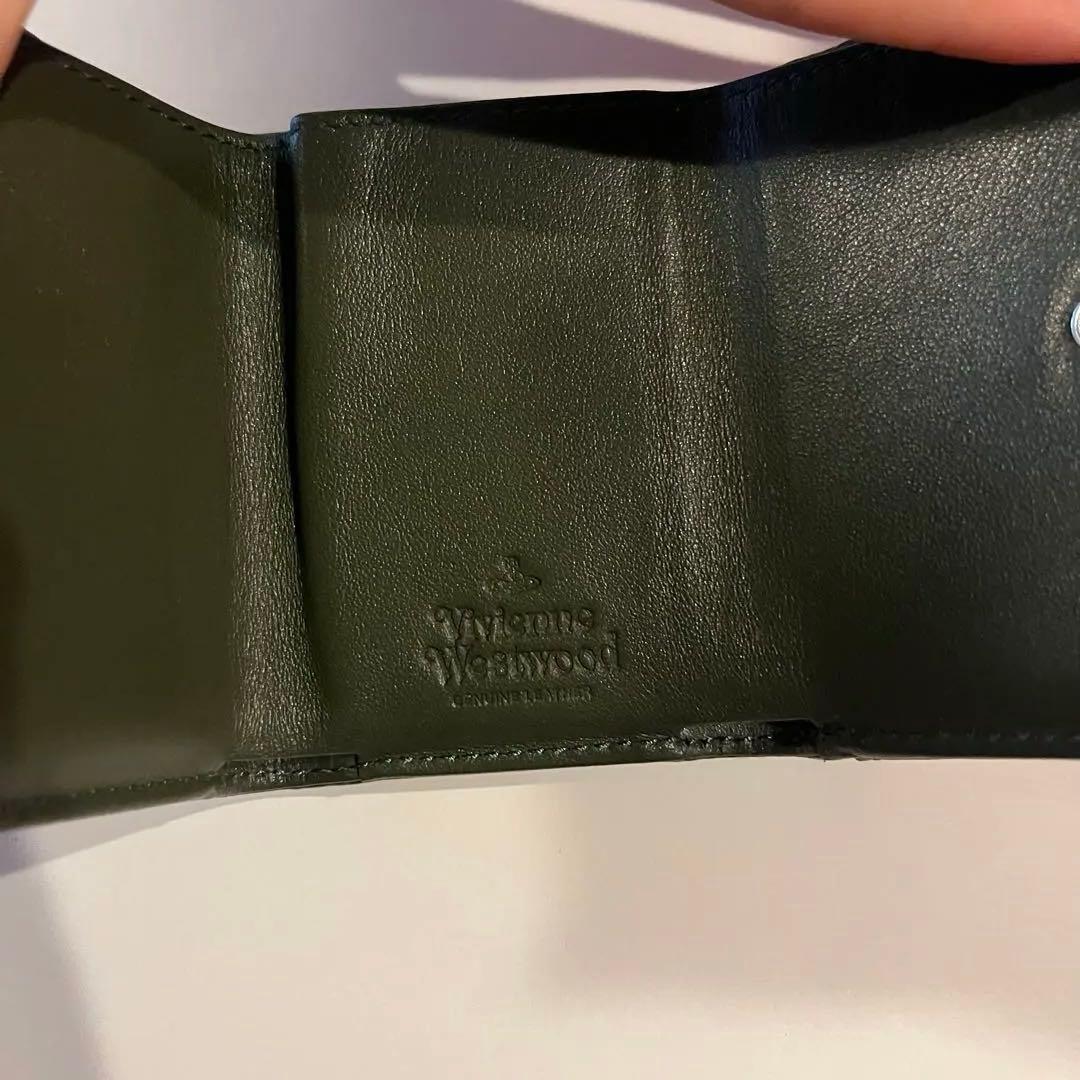 ヴィヴィアンウェストウッド　三つ折り財布　ダークグリーン