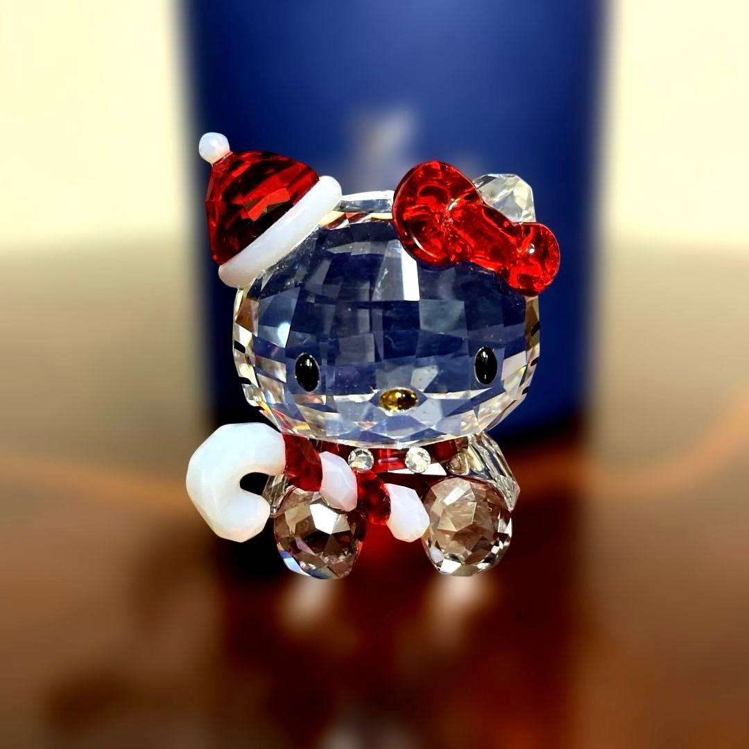 スワロフスキー置物　キティ　クリスマス
