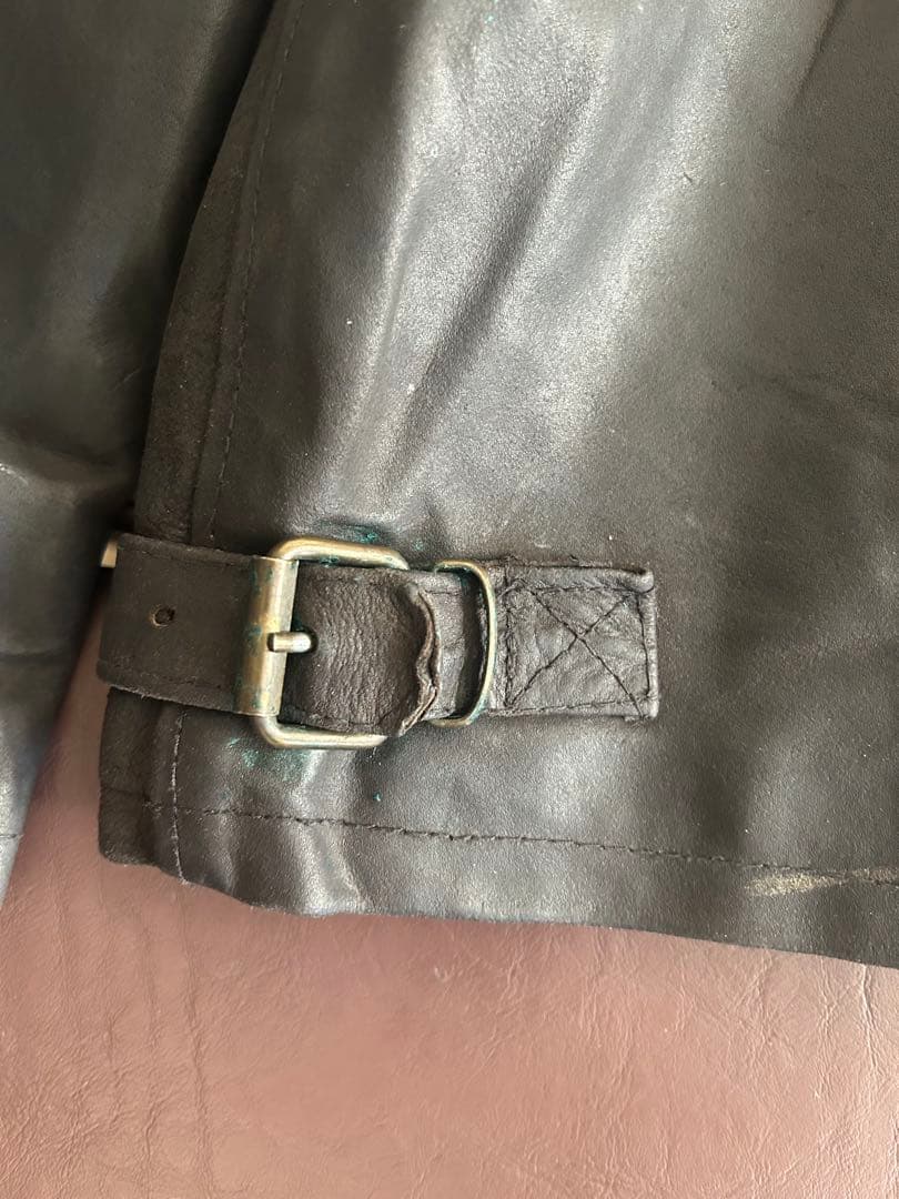 70sヴィンテージLEATHER FACTORYイタリア製ライダースジャケット