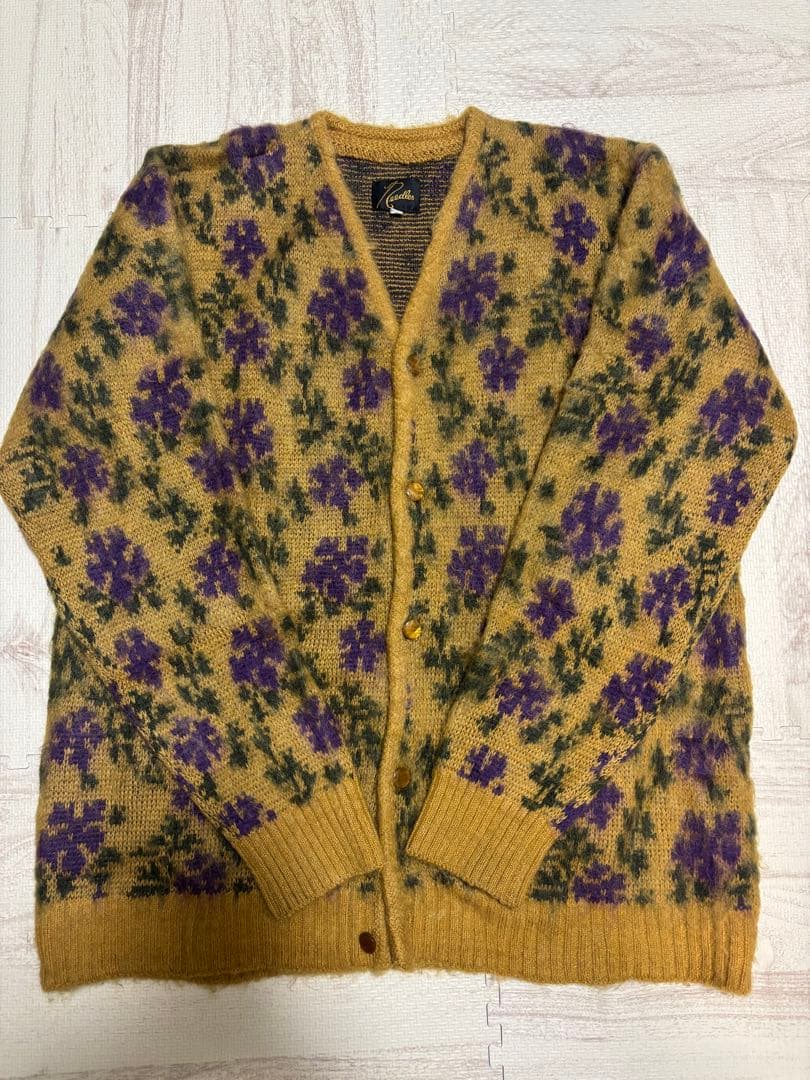 ハ*ウ様 Needles フラワーパターン カーディガン S