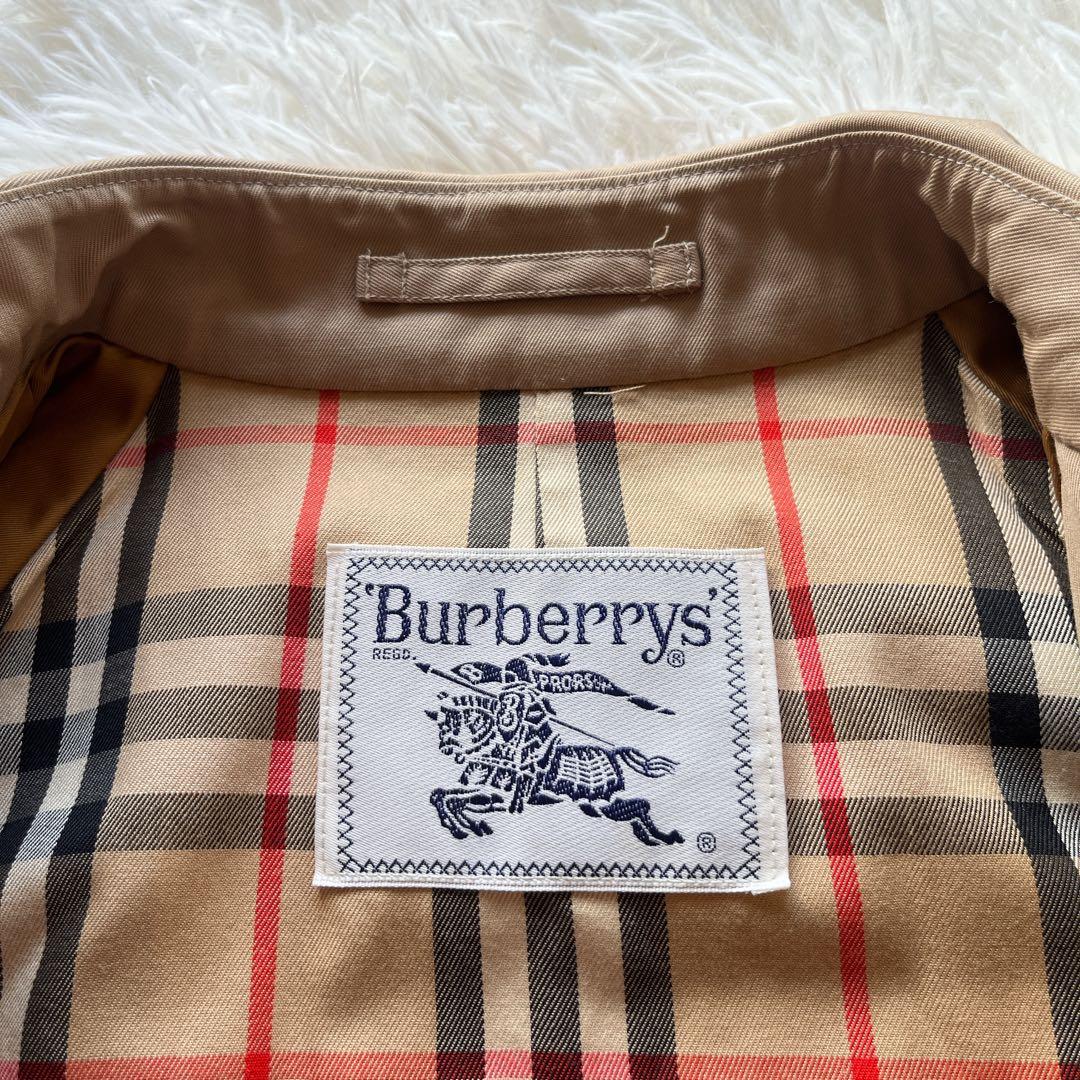 美品　バーバリー　ステンカラーコート　ベージュ　ライナー付き　ノバチェック