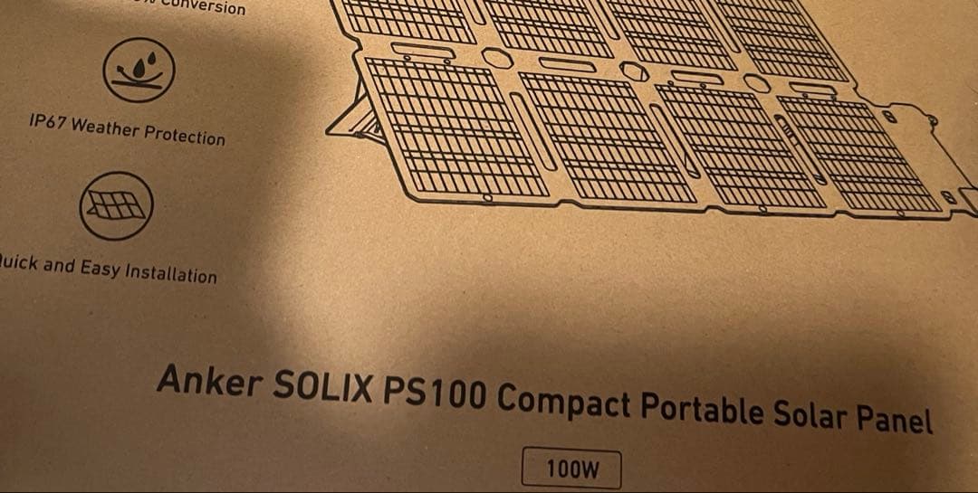 Anker Solix PS100 Compact ポータブルソーラーパネル