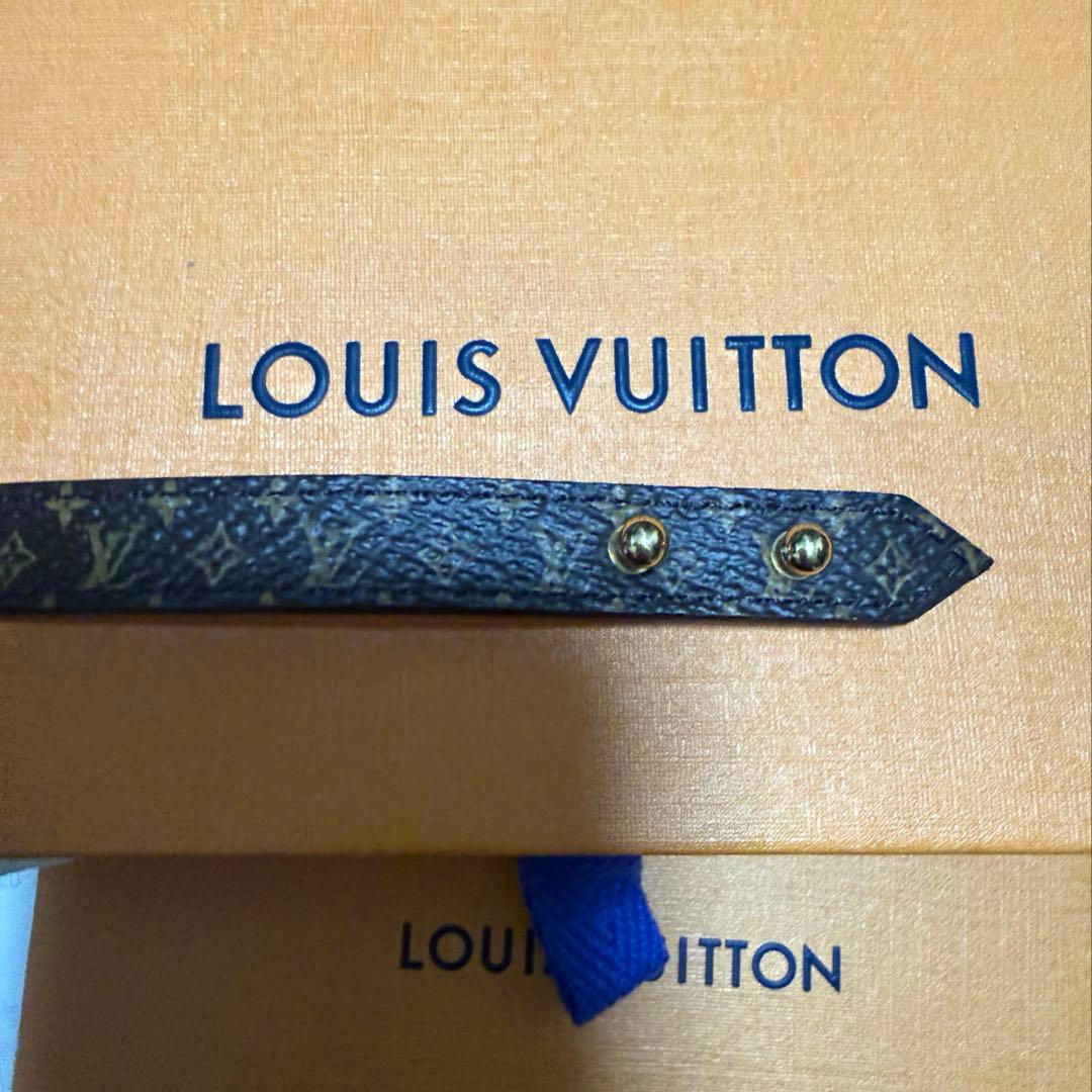 ルイ・ヴィトン M6042F モノグラム カーフレザーブレスレットエセンシャルV