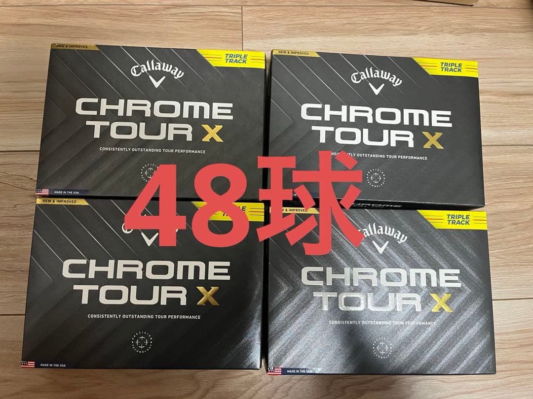 ゴルフボール CHROME TOURXYLW24TRIPLE TRACK1ダース