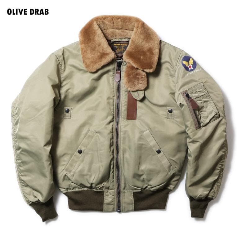 HOUSTON B-15B フライトジャケット 5001C 36 OD