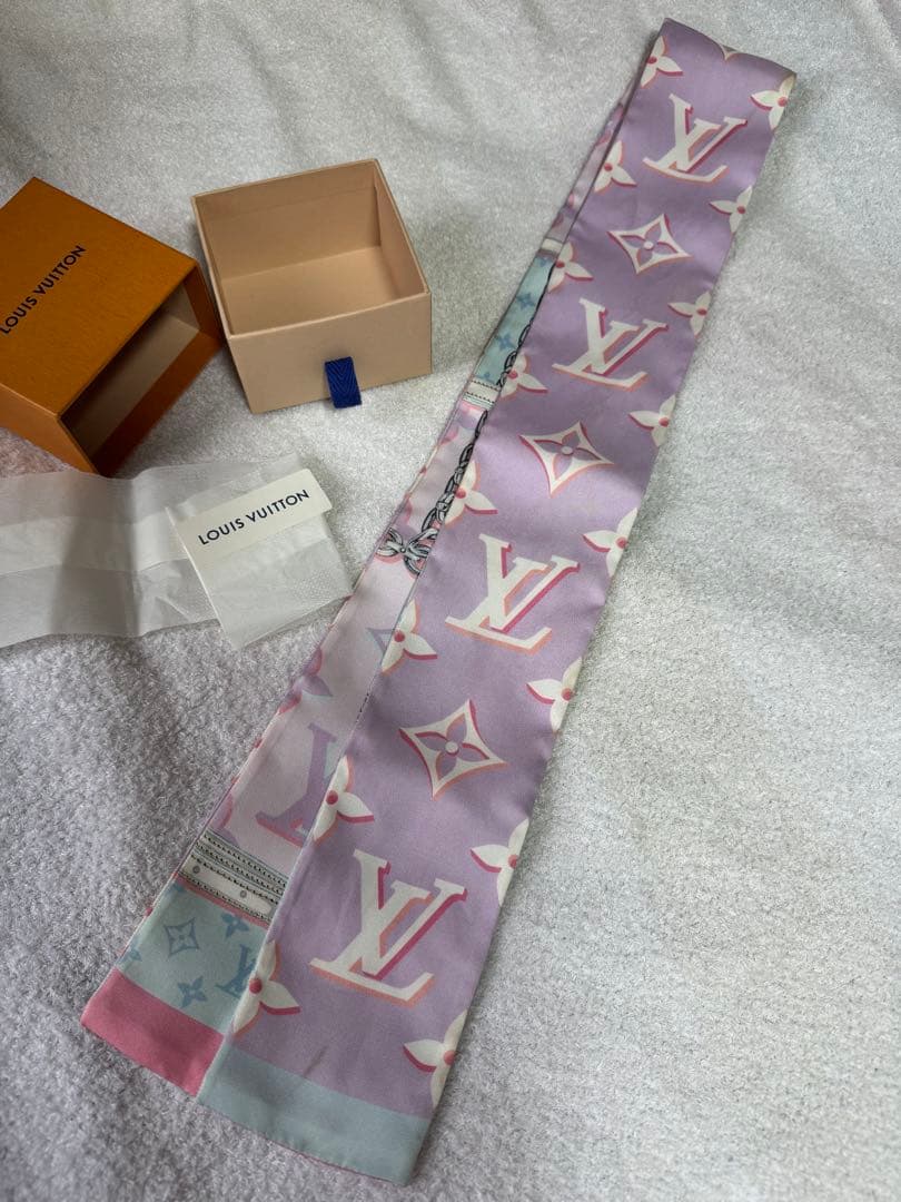 Louis Vuitton スカーフ バンドー　パステルカラー