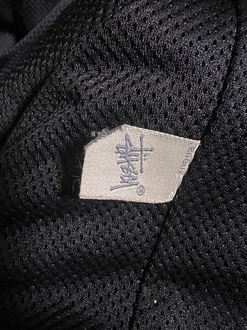 STUSSY フード付きレザージャケット XL