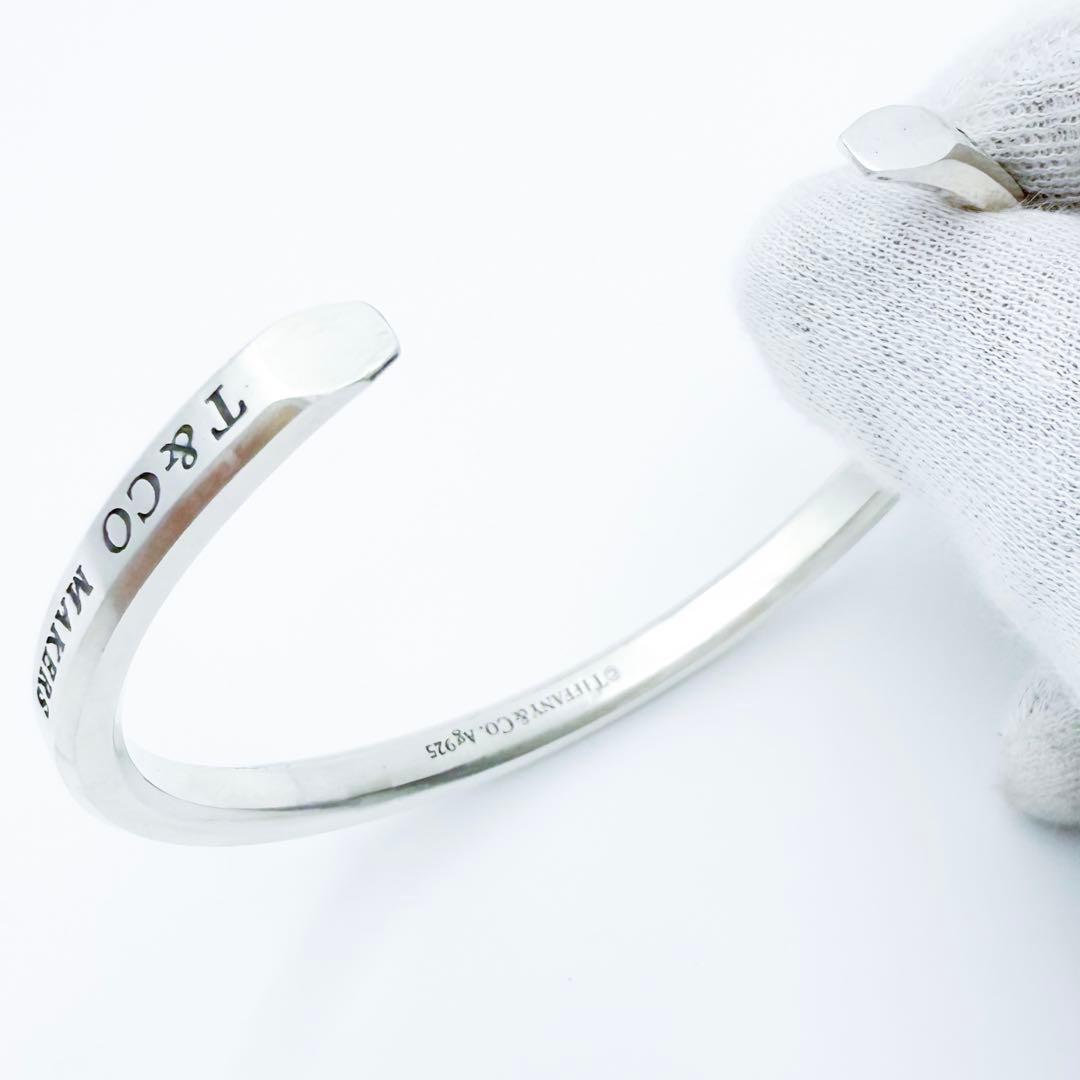 人気 Tiffany& Co. メイカーズ ナローカフ バングル シルバー925