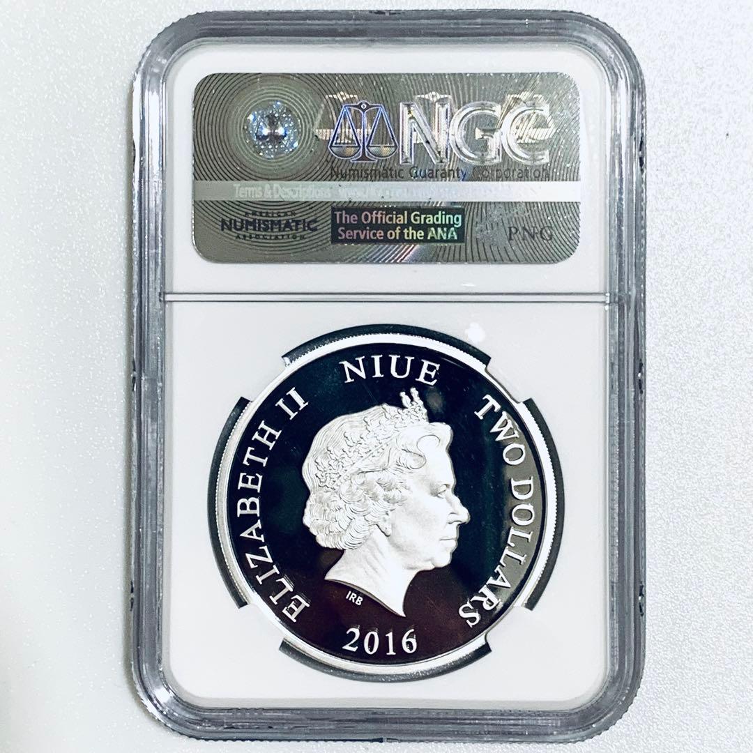 ◆PR70UC ER◆2016　ミッキー　ニウエ　NGC 銀貨 ディズニー