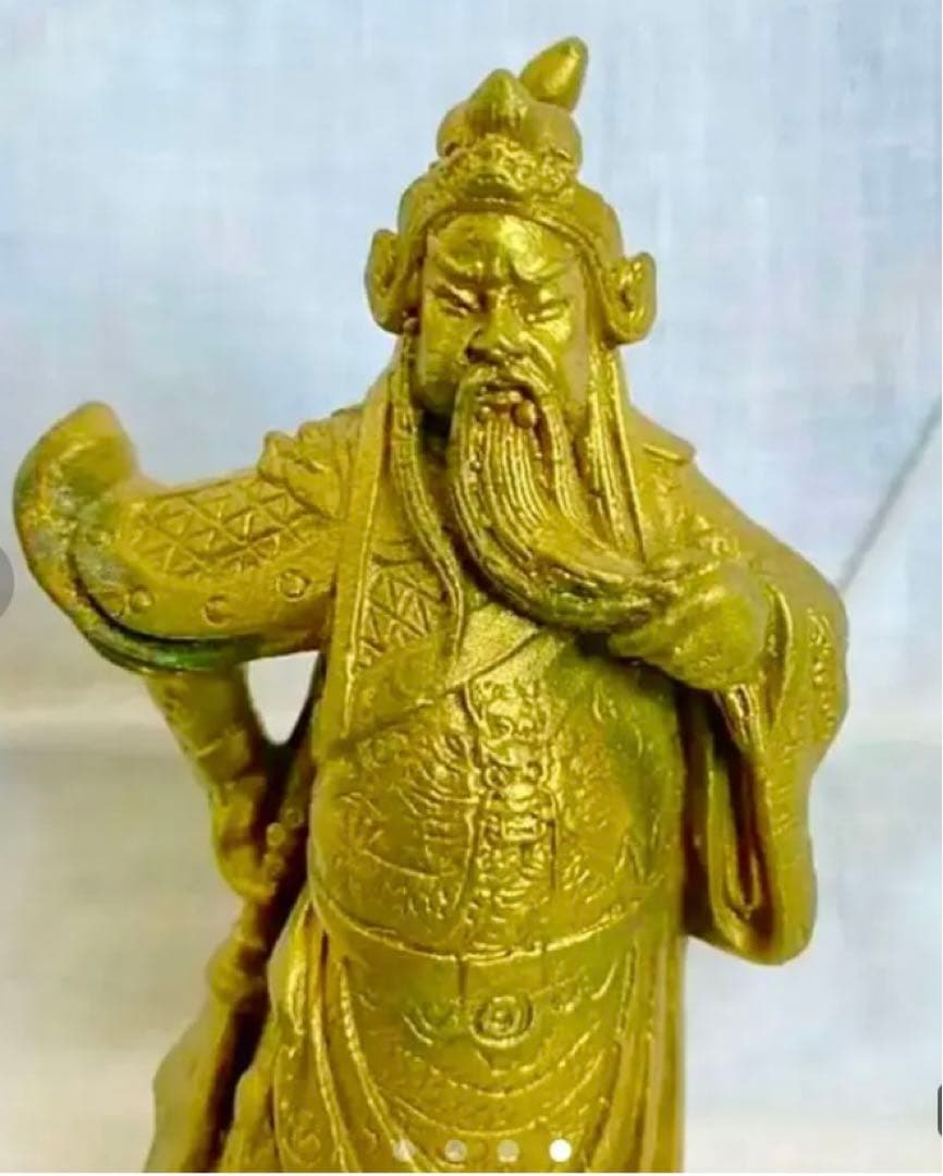 金運財運　関羽立像　三国志