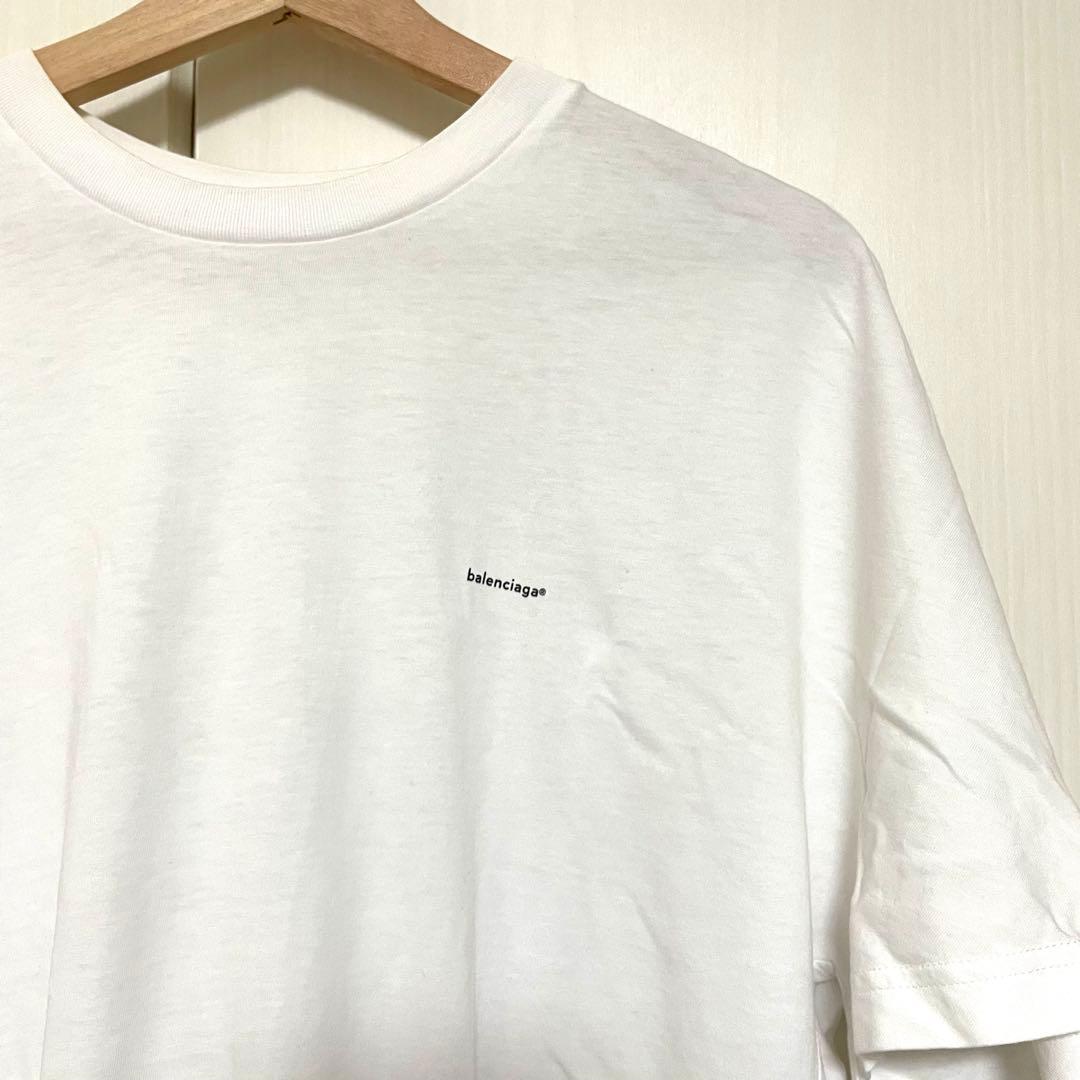 BALENCIAGA (バレンシアガ) ロゴTシャツ　ホワイト