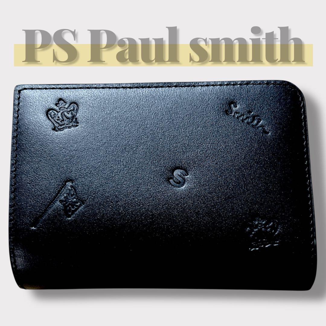 キーケース　PS Paul Smith 本革　小銭入れ　ドローイング　希少