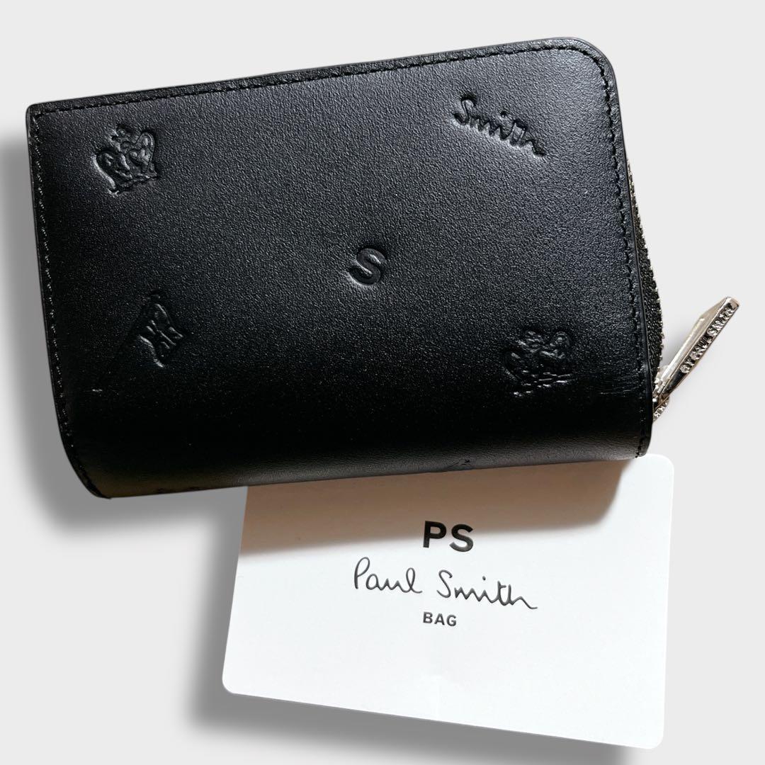 キーケース　PS Paul Smith 本革　小銭入れ　ドローイング　希少
