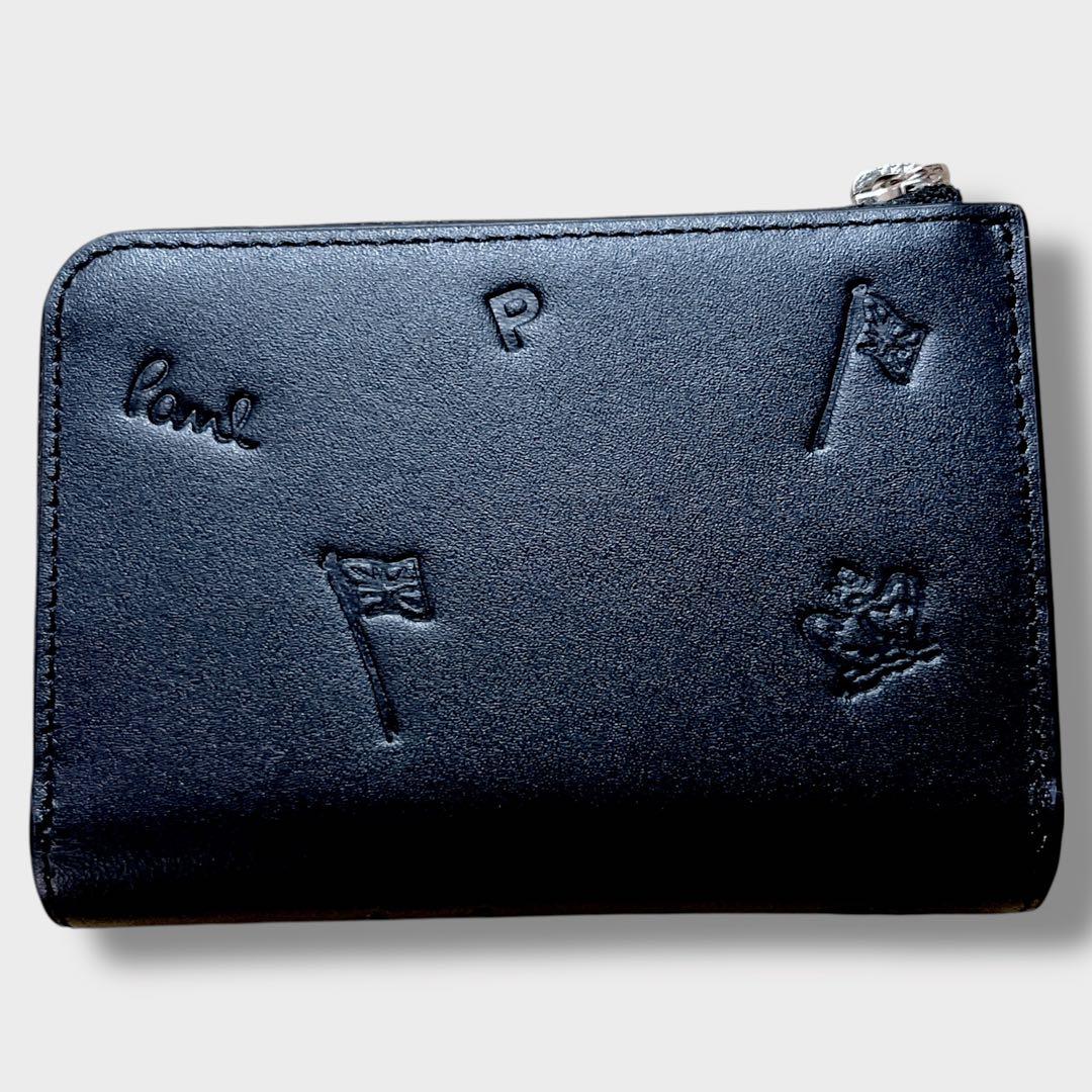 キーケース　PS Paul Smith 本革　小銭入れ　ドローイング　希少