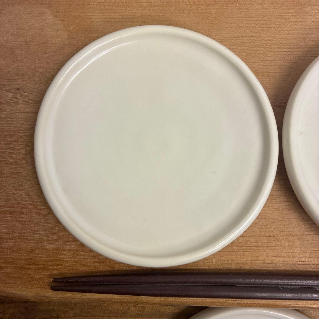 しゅな。新品　陶器　陶芸作家　プレート皿3枚　580