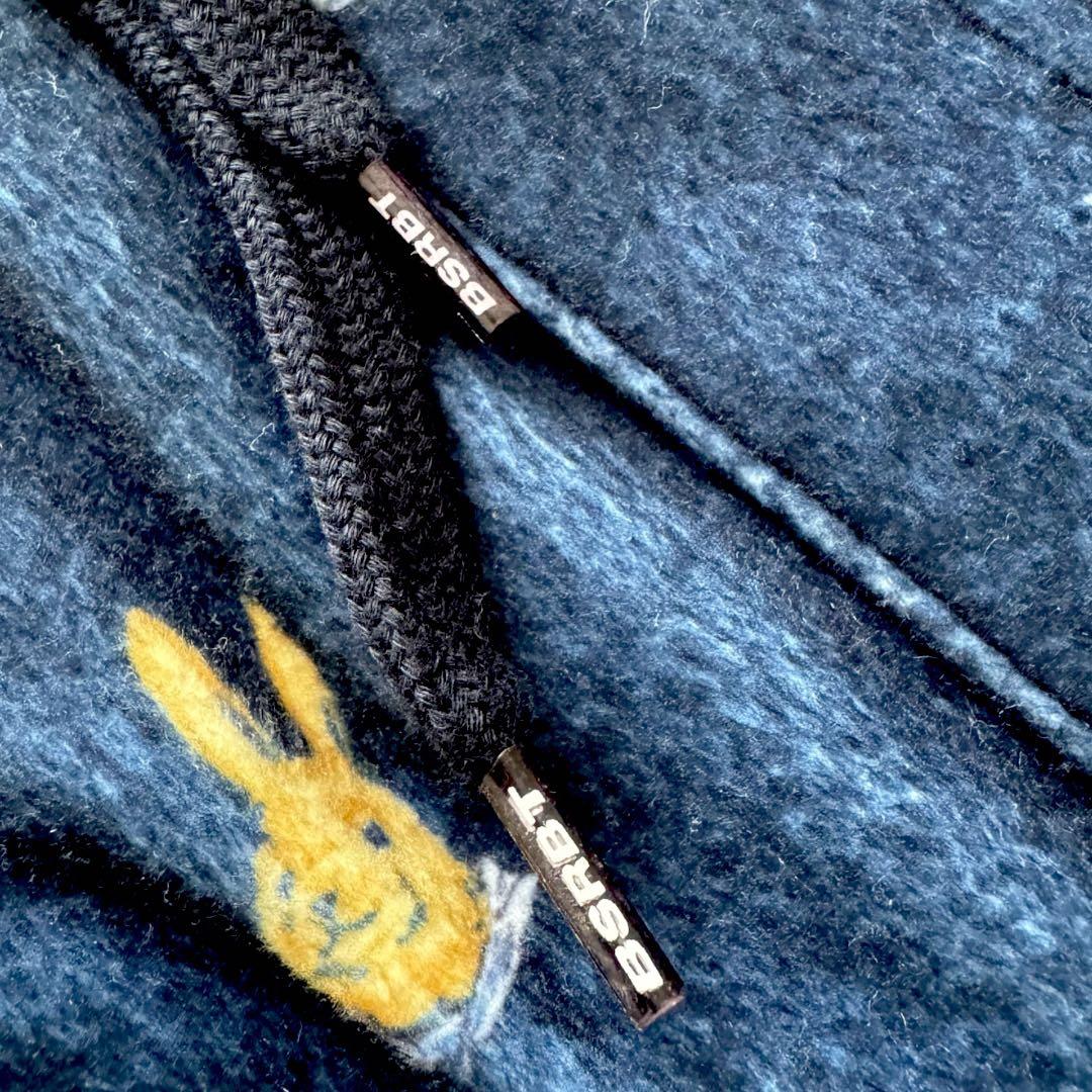 1604◆bsrabbit ビエスラビット フリースジョガーパンツ ネイビー