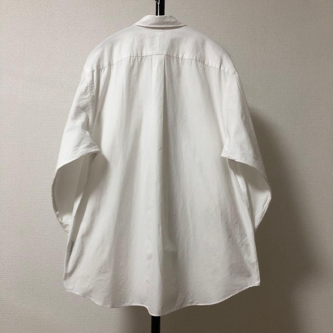 新型タグ付✨23aw美品 サイズ1 コモリシャツ　白　comoli