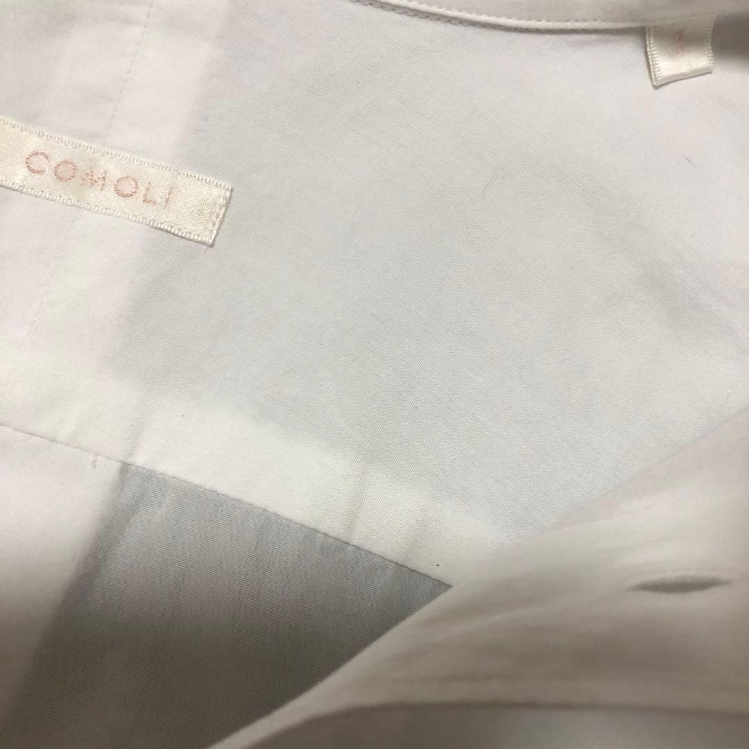 新型タグ付✨23aw美品 サイズ1 コモリシャツ　白　comoli