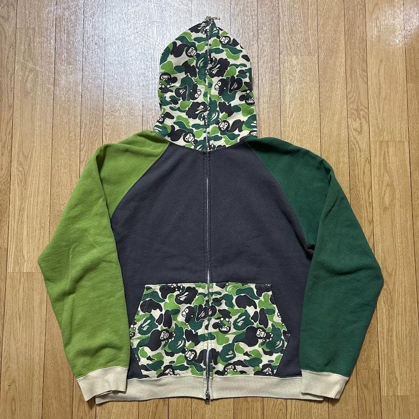 BAPE ABC milo camo crazy hoodie　マイロ　パーカー