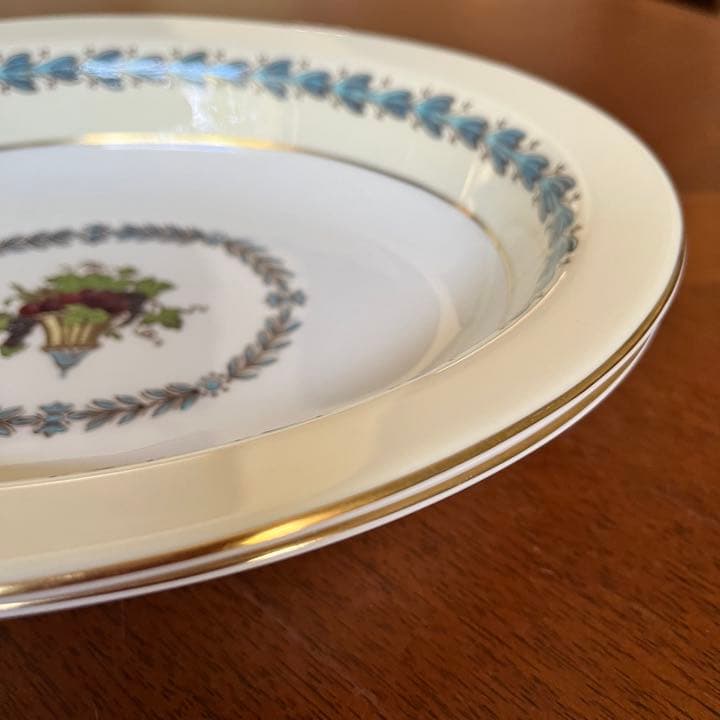 【黒壺美品】ウェッジウッド★アップルドア★オーバル深皿　2枚