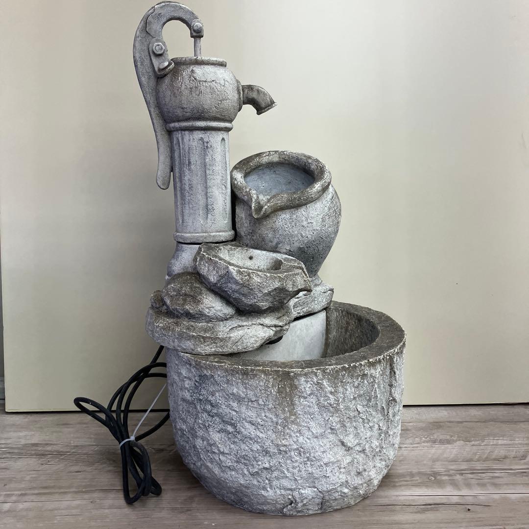 4F 卓上噴水 井戸ポンプ 循環式 ウォーターファウンテン インテリア 噴水