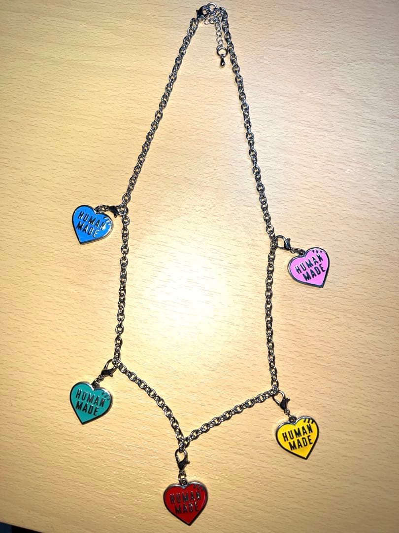 アクセサリー human made five heart necklace \