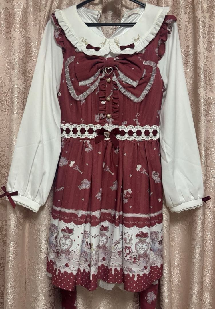 LIZLISA リズリサ whip bear  cafe 柄 ワンピース