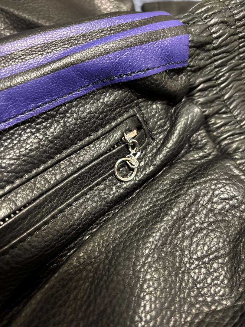 Schott Needles レザーパンツ