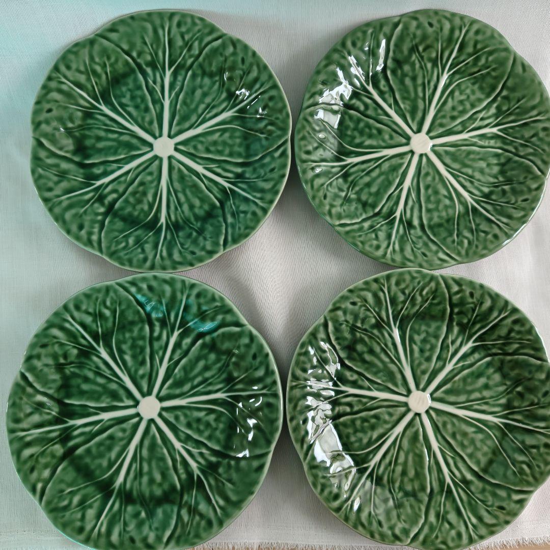 【美品】4枚セット　ボルダロ ピニェイロ キャベツ　19センチ　プレート　平皿