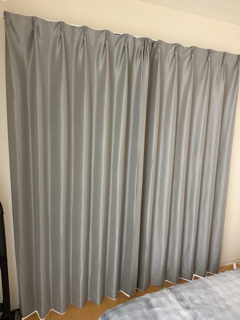 【ミー】【4枚セット】KANADEMONO カナデモノ シャンタン織 遮光