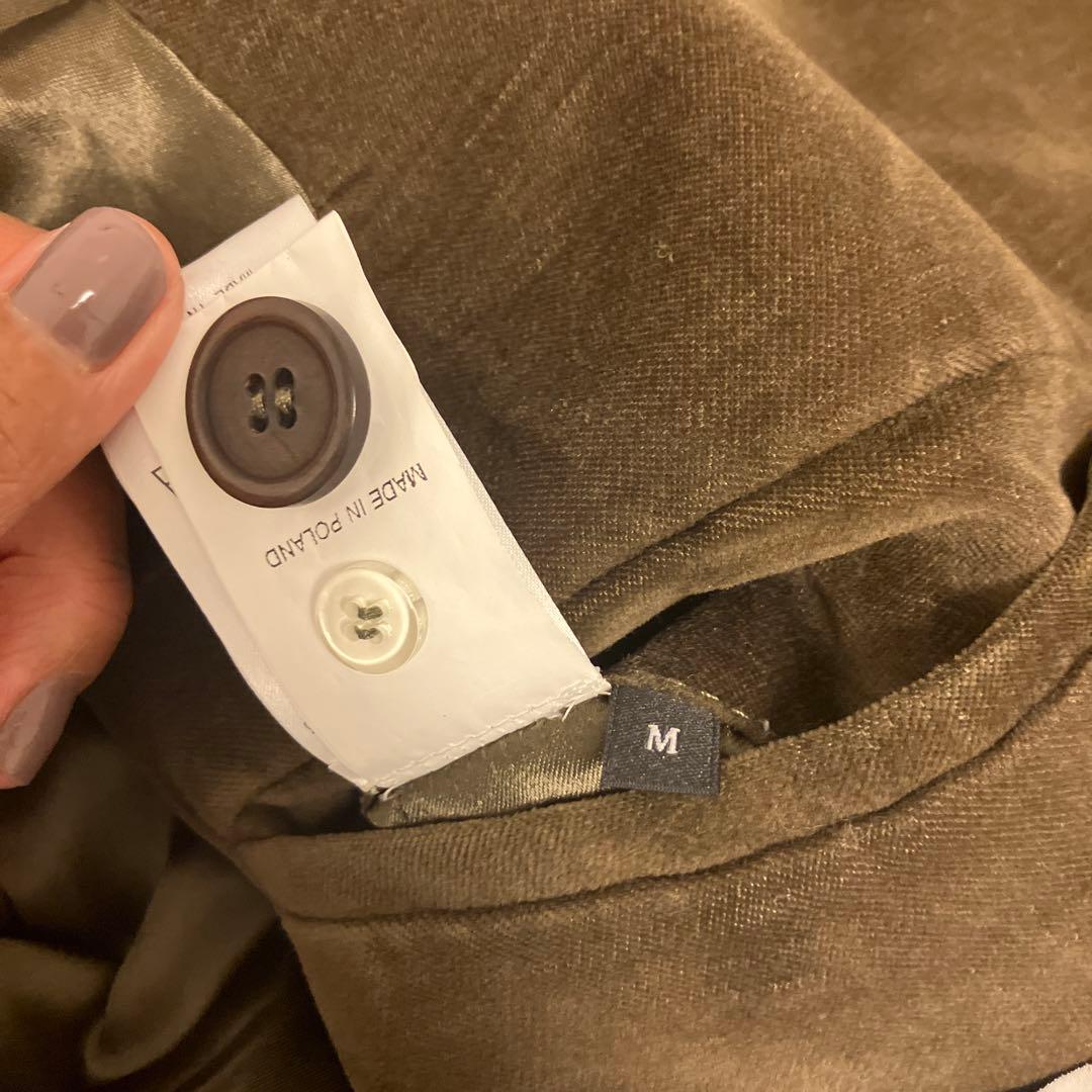 HED MAYNER オリーブ ベルベット ロングコート