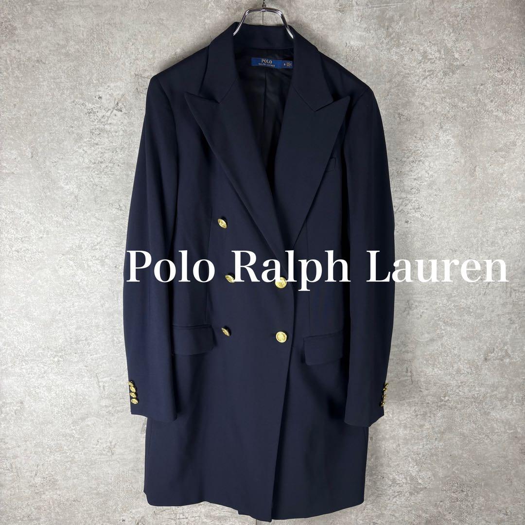 ポロラルフローレン　Ralph Lauren 紺ブレ　ブレザーコート　6 金釦
