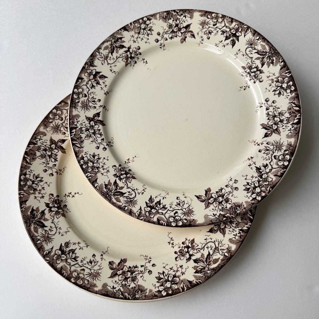 フランスアンティーク　サルグミンヌ　ALPHAND ディナープレート 2枚セット